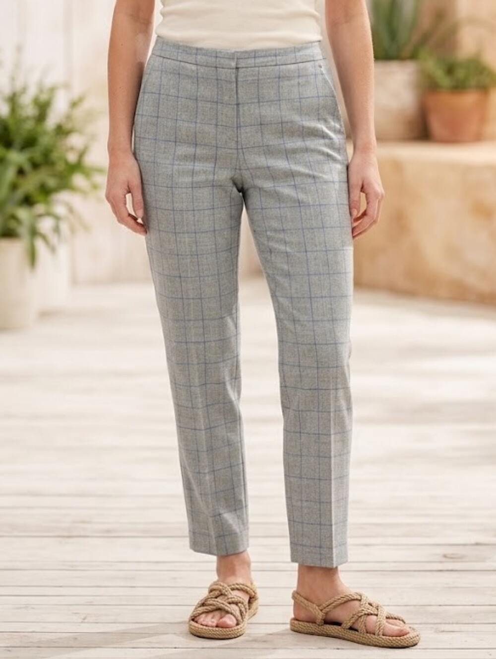 Vintage Plaid Trousers Sz 16 Larry Levine